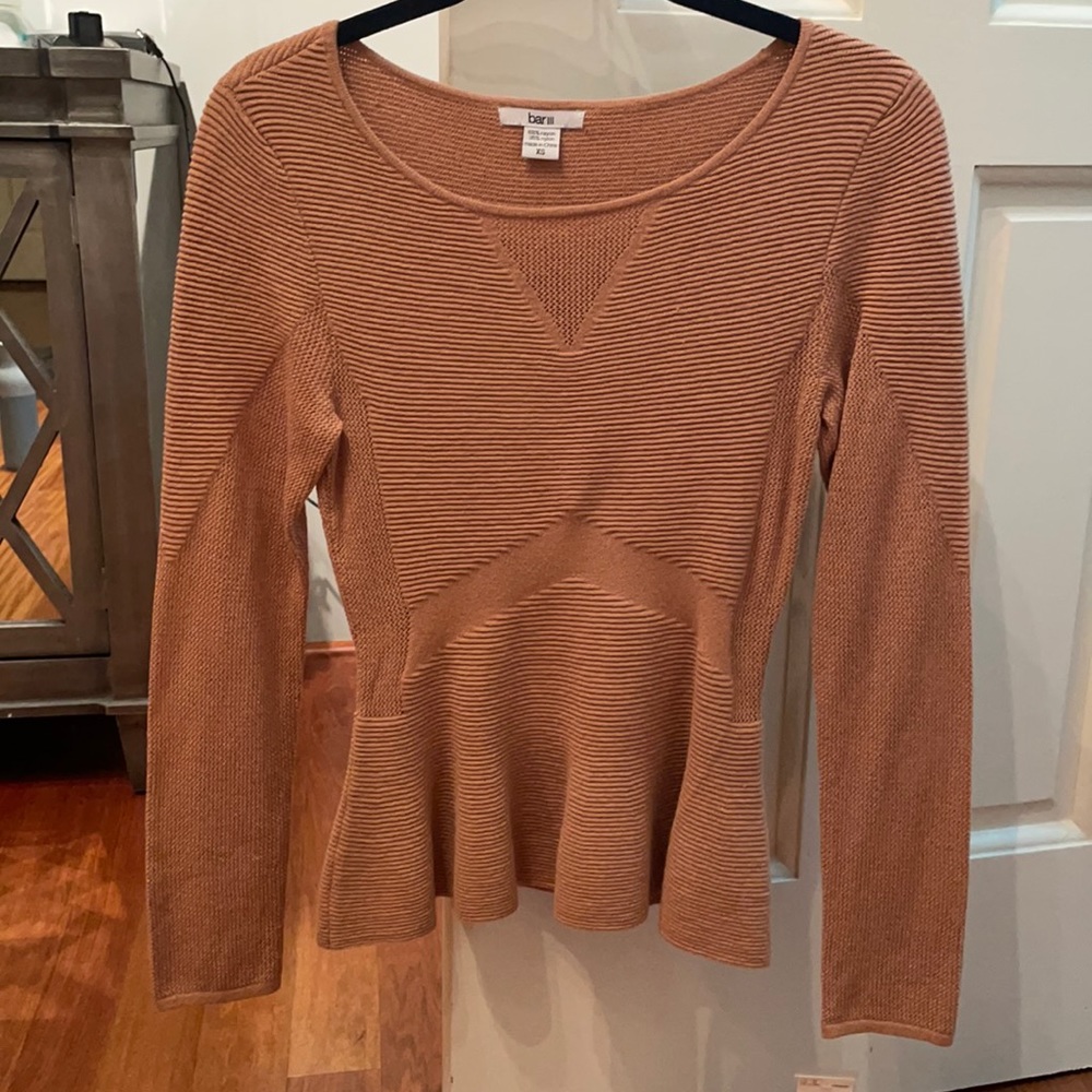 Knit peplum top! Never worn!!